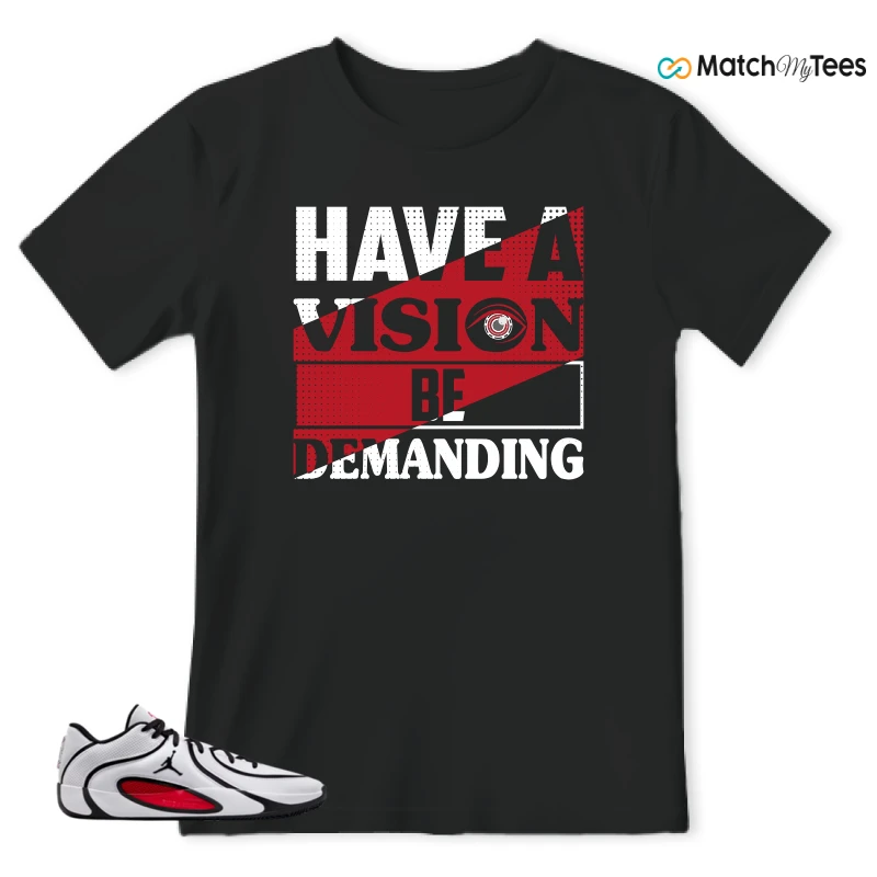 NIKE AIR JORDAN TATUM 4 WHITE UNIVERSITY RED SNEAKER Matching Tees t-shirt