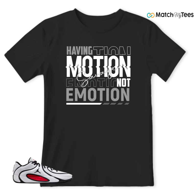 NIKE AIR JORDAN TATUM 4 WHITE UNIVERSITY RED SNEAKER Matching Tees t-shirt