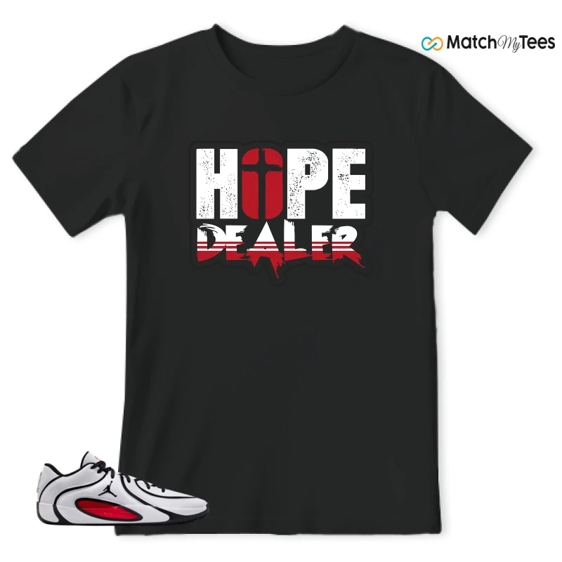 NIKE AIR JORDAN TATUM 4 WHITE UNIVERSITY RED SNEAKER Matching Tees t-shirt