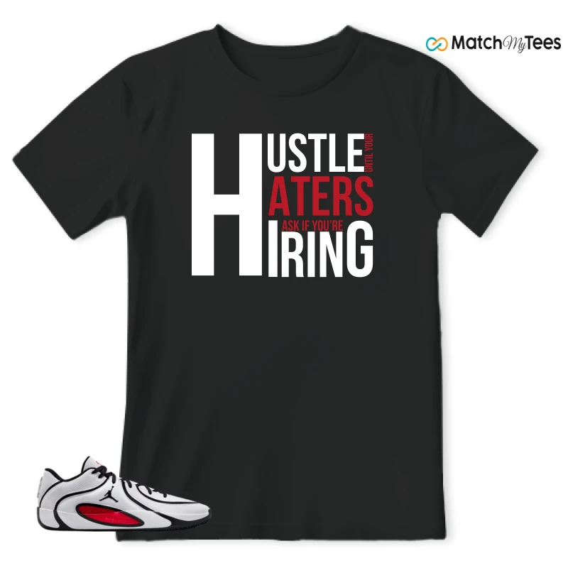 NIKE AIR JORDAN TATUM 4 WHITE UNIVERSITY RED SNEAKER Matching Tees t-shirt