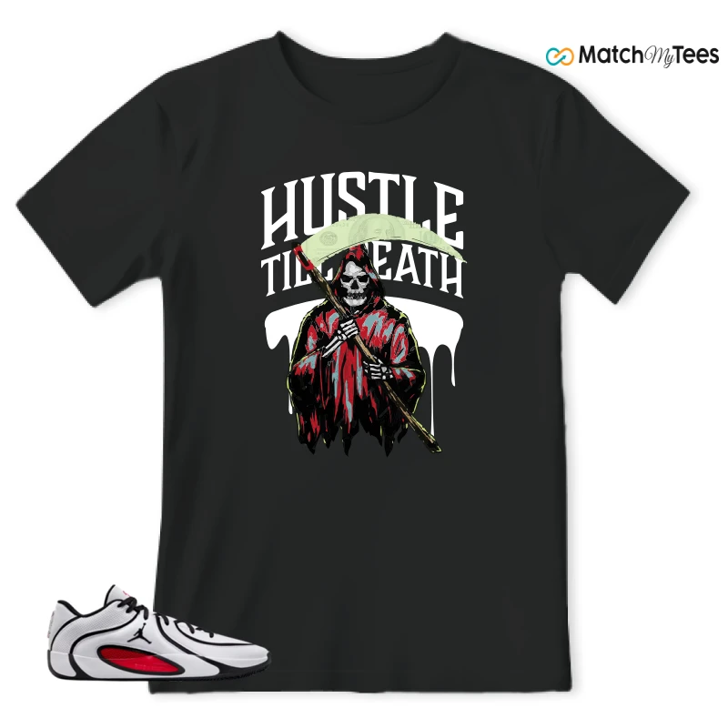 NIKE AIR JORDAN TATUM 4 WHITE UNIVERSITY RED SNEAKER Matching Tees t-shirt