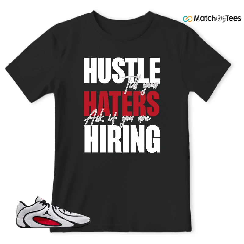 NIKE AIR JORDAN TATUM 4 WHITE UNIVERSITY RED SNEAKER Matching Tees t-shirt