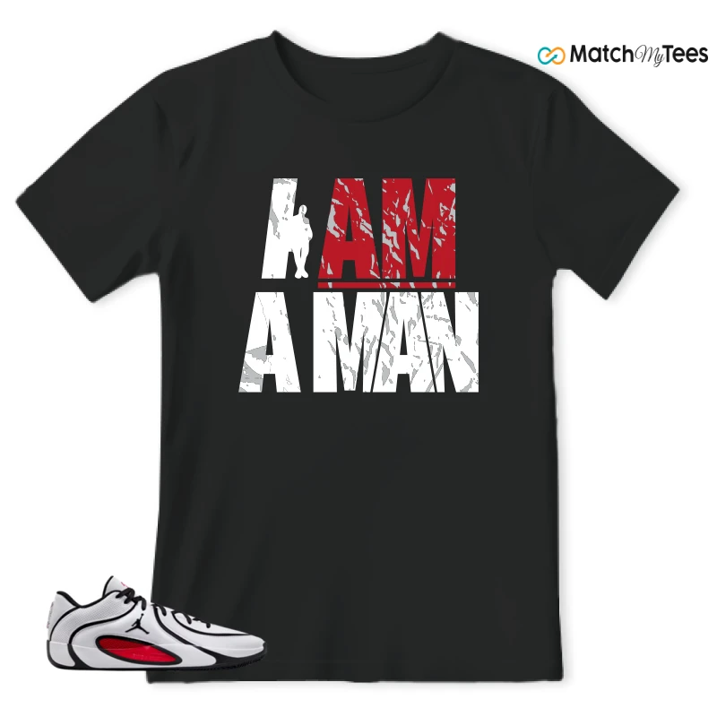 NIKE AIR JORDAN TATUM 4 WHITE UNIVERSITY RED SNEAKER Matching Tees t-shirt