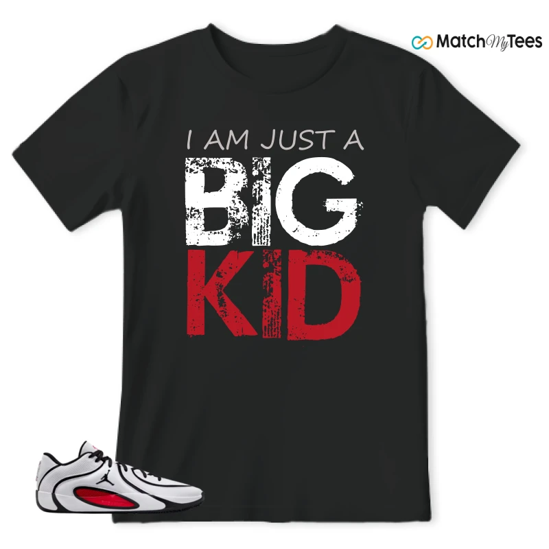 NIKE AIR JORDAN TATUM 4 WHITE UNIVERSITY RED SNEAKER Matching Tees t-shirt