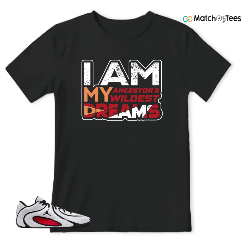 NIKE AIR JORDAN TATUM 4 WHITE UNIVERSITY RED SNEAKER Matching Tees t-shirt