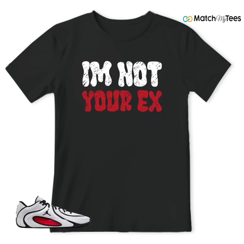 NIKE AIR JORDAN TATUM 4 WHITE UNIVERSITY RED SNEAKER Matching Tees t-shirt