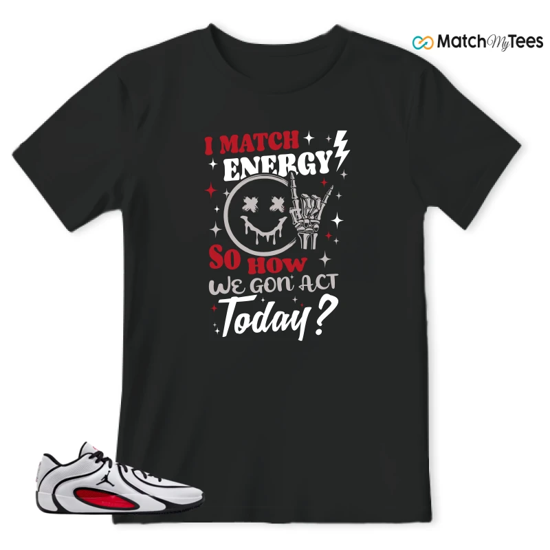 NIKE AIR JORDAN TATUM 4 WHITE UNIVERSITY RED SNEAKER Matching Tees t-shirt