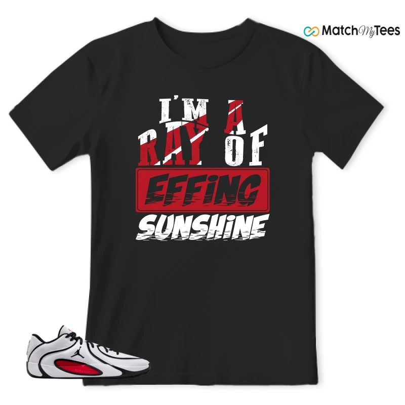 NIKE AIR JORDAN TATUM 4 WHITE UNIVERSITY RED SNEAKER Matching Tees t-shirt