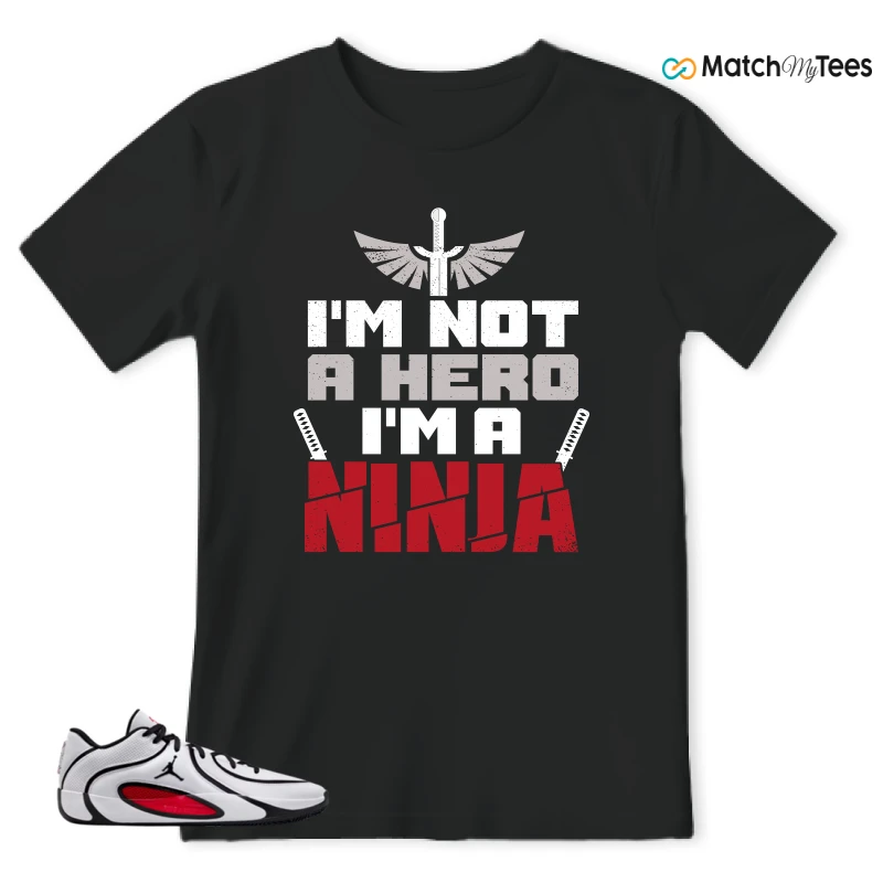 NIKE AIR JORDAN TATUM 4 WHITE UNIVERSITY RED SNEAKER Matching Tees t-shirt
