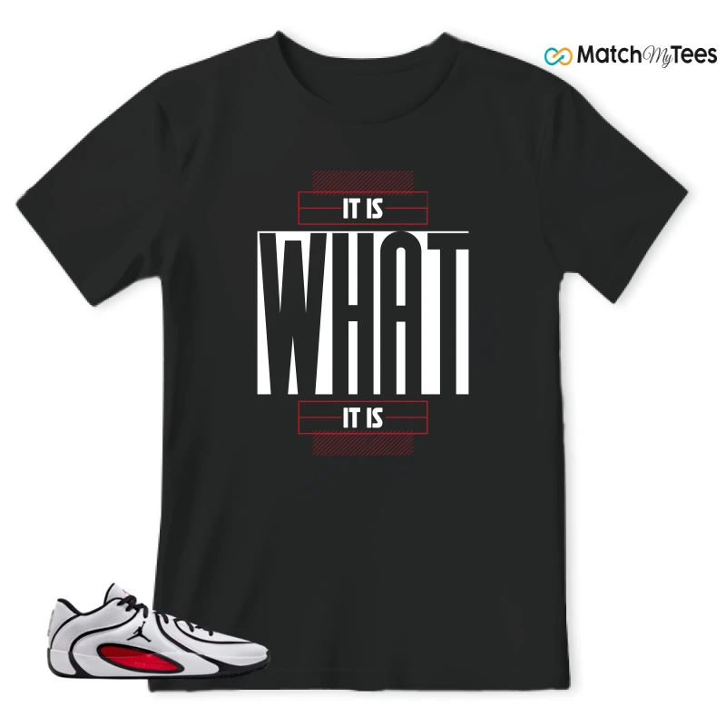 NIKE AIR JORDAN TATUM 4 WHITE UNIVERSITY RED SNEAKER Matching Tees t-shirt