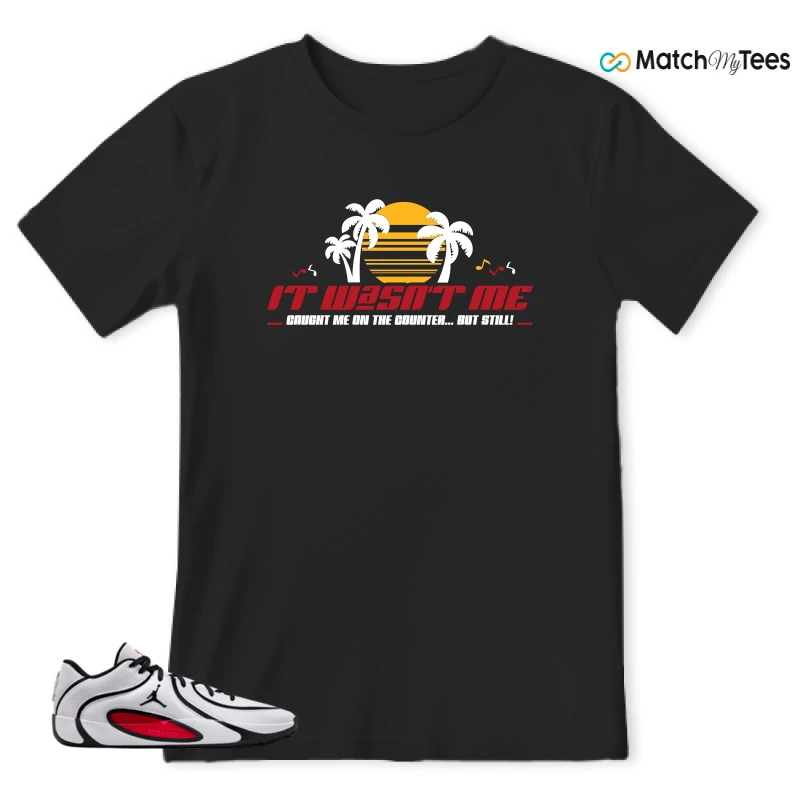 NIKE AIR JORDAN TATUM 4 WHITE UNIVERSITY RED SNEAKER Matching Tees t-shirt