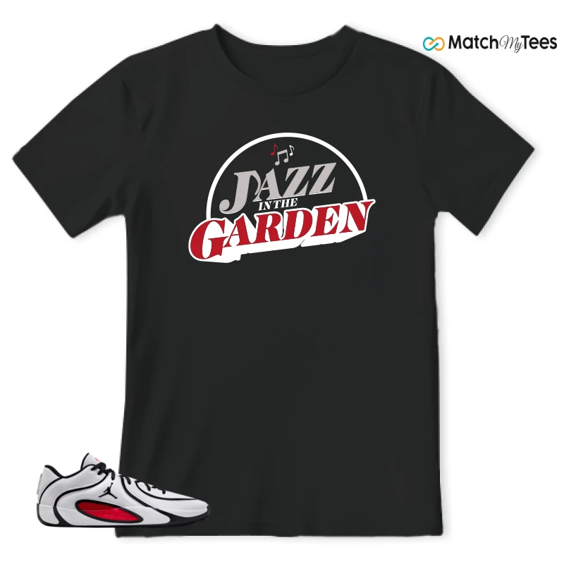 NIKE AIR JORDAN TATUM 4 WHITE UNIVERSITY RED SNEAKER Matching Tees t-shirt