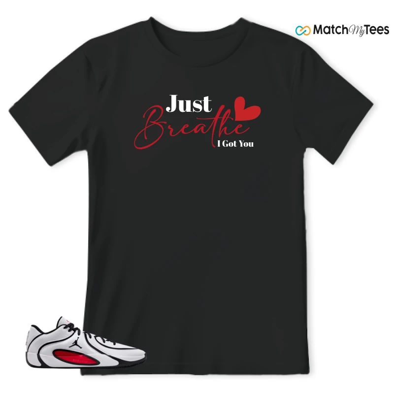 NIKE AIR JORDAN TATUM 4 WHITE UNIVERSITY RED SNEAKER Matching Tees t-shirt