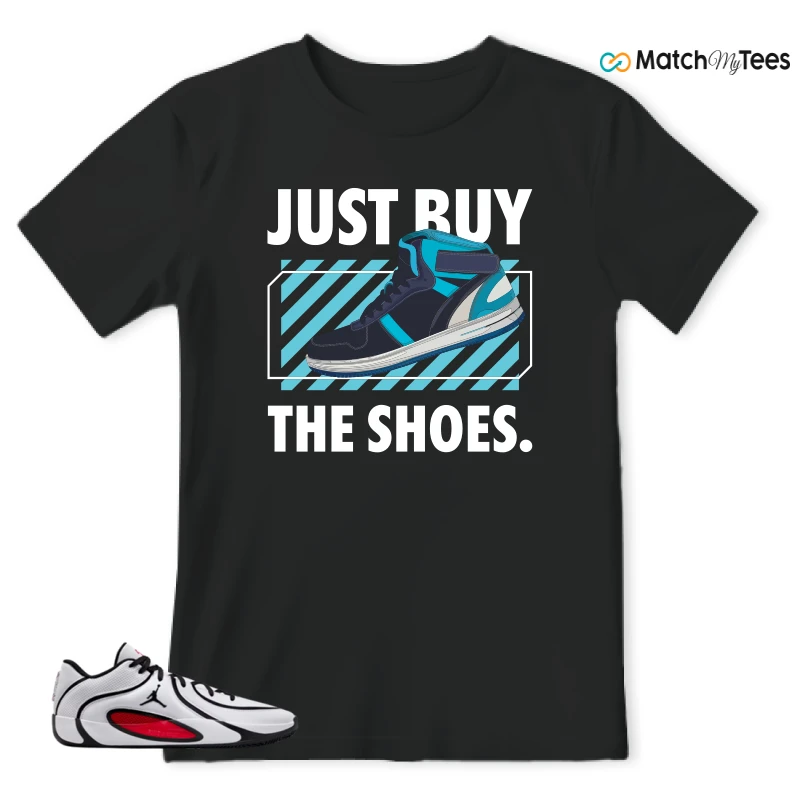 NIKE AIR JORDAN TATUM 4 WHITE UNIVERSITY RED SNEAKER Matching Tees t-shirt