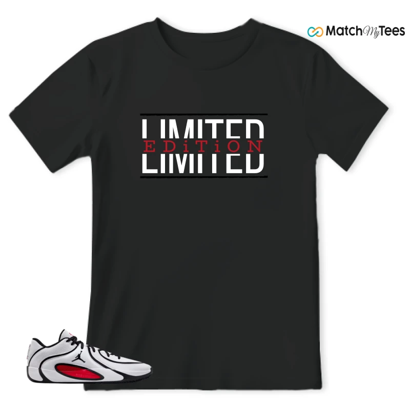 NIKE AIR JORDAN TATUM 4 WHITE UNIVERSITY RED SNEAKER Matching Tees t-shirt
