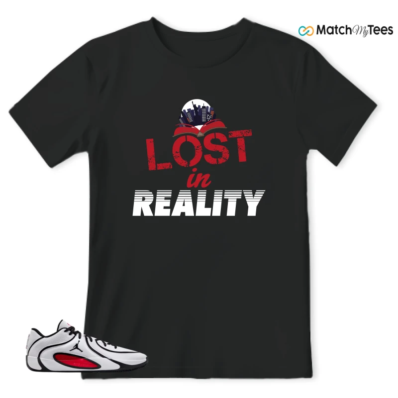 NIKE AIR JORDAN TATUM 4 WHITE UNIVERSITY RED SNEAKER Matching Tees t-shirt