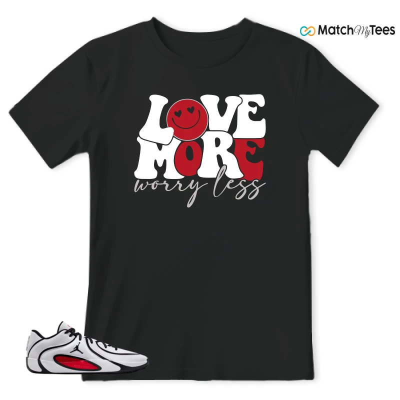NIKE AIR JORDAN TATUM 4 WHITE UNIVERSITY RED SNEAKER Matching Tees t-shirt