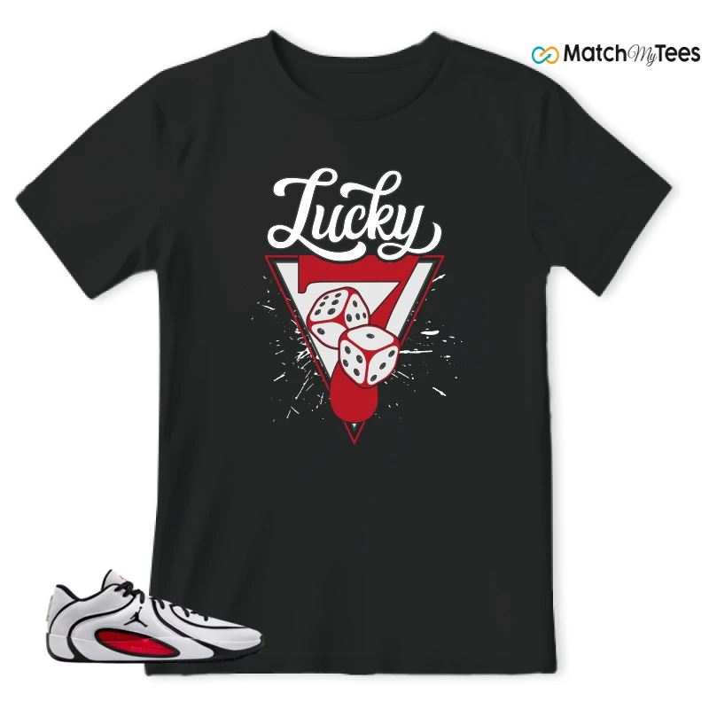 NIKE AIR JORDAN TATUM 4 WHITE UNIVERSITY RED SNEAKER Matching Tees t-shirt