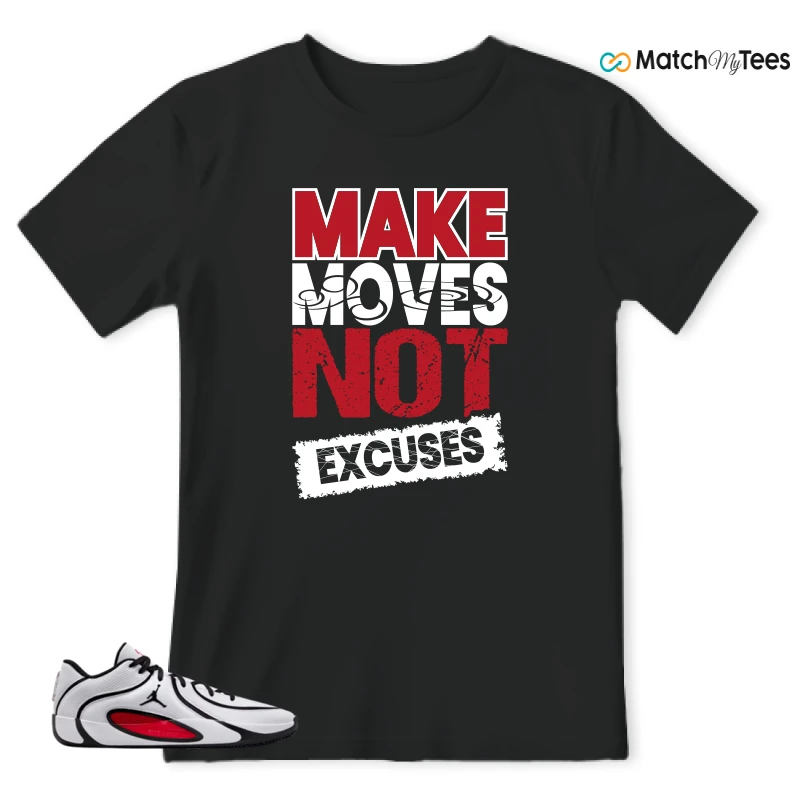 NIKE AIR JORDAN TATUM 4 WHITE UNIVERSITY RED SNEAKER Matching Tees t-shirt