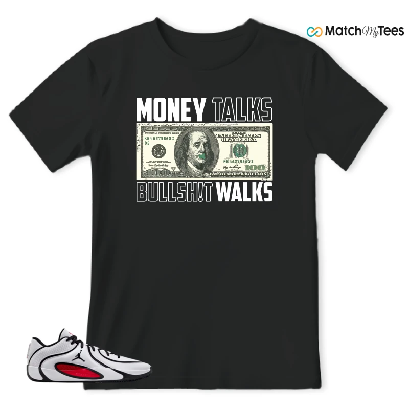 NIKE AIR JORDAN TATUM 4 WHITE UNIVERSITY RED SNEAKER Matching Tees t-shirt