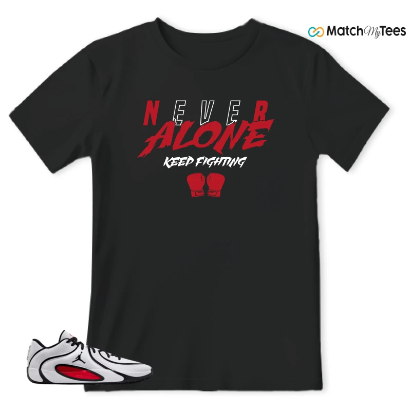 NIKE AIR JORDAN TATUM 4 WHITE UNIVERSITY RED SNEAKER Matching Tees t-shirt
