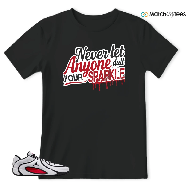 NIKE AIR JORDAN TATUM 4 WHITE UNIVERSITY RED SNEAKER Matching Tees t-shirt