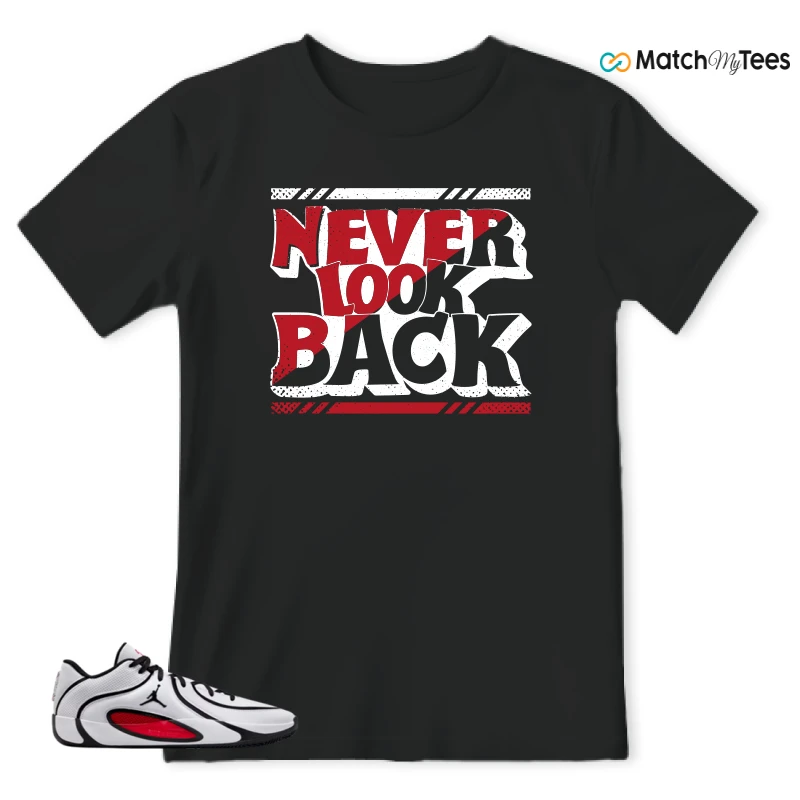 NIKE AIR JORDAN TATUM 4 WHITE UNIVERSITY RED SNEAKER Matching Tees t-shirt