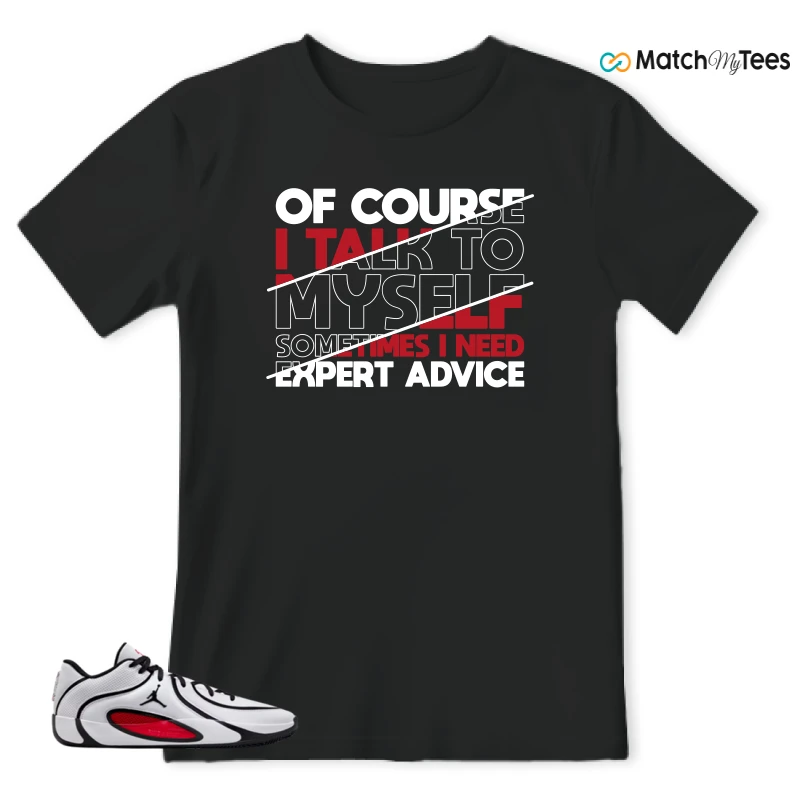 NIKE AIR JORDAN TATUM 4 WHITE UNIVERSITY RED SNEAKER Matching Tees t-shirt