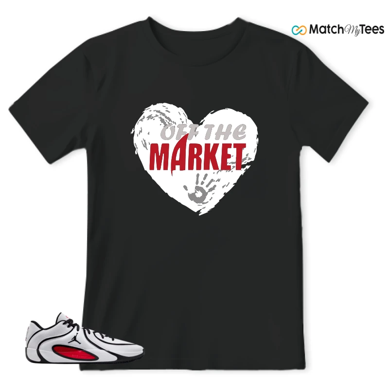NIKE AIR JORDAN TATUM 4 WHITE UNIVERSITY RED SNEAKER Matching Tees t-shirt
