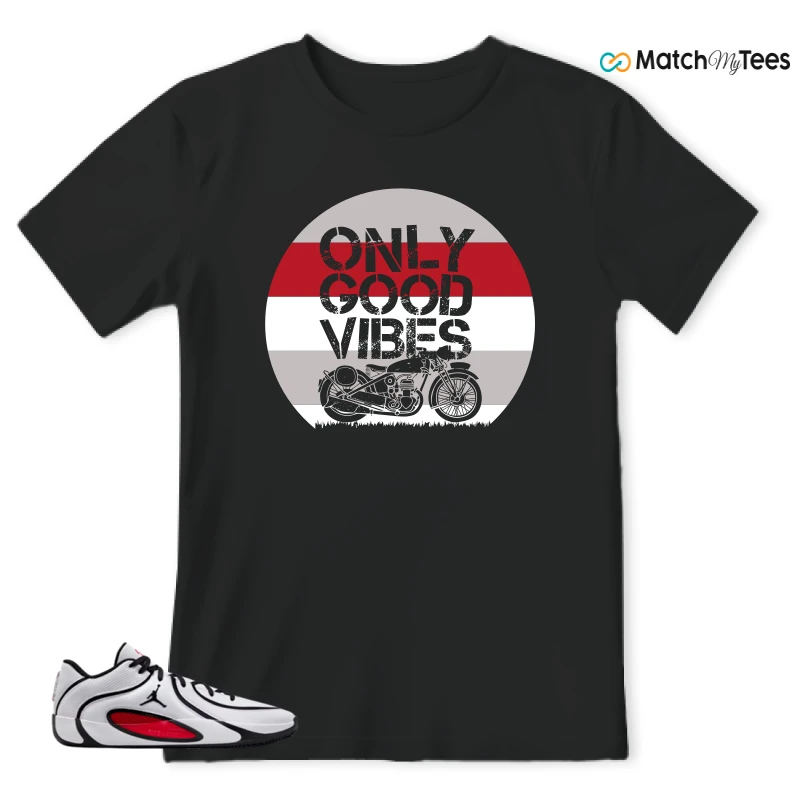 NIKE AIR JORDAN TATUM 4 WHITE UNIVERSITY RED SNEAKER Matching Tees t-shirt