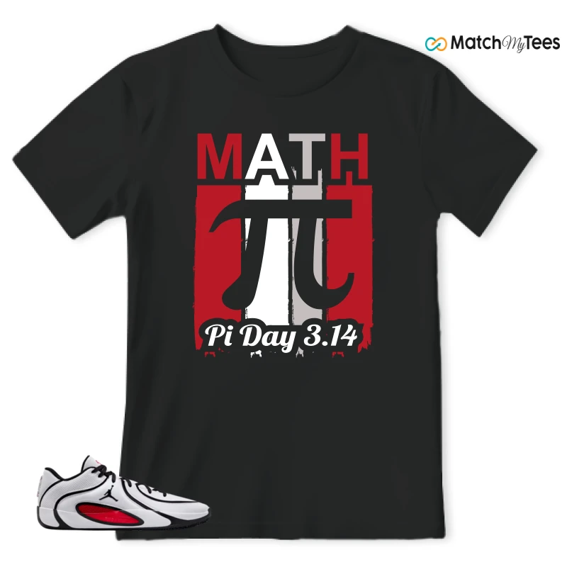 NIKE AIR JORDAN TATUM 4 WHITE UNIVERSITY RED SNEAKER Matching Tees t-shirt