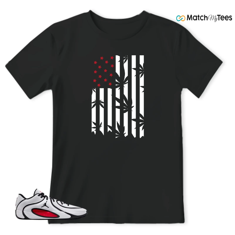 NIKE AIR JORDAN TATUM 4 WHITE UNIVERSITY RED SNEAKER Matching Tees t-shirt