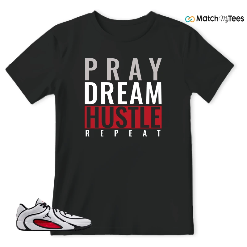 NIKE AIR JORDAN TATUM 4 WHITE UNIVERSITY RED SNEAKER Matching Tees t-shirt