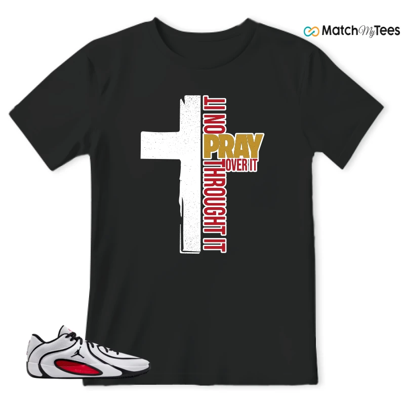 NIKE AIR JORDAN TATUM 4 WHITE UNIVERSITY RED SNEAKER Matching Tees t-shirt