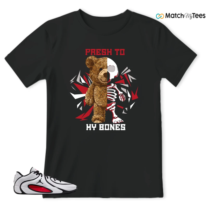 NIKE AIR JORDAN TATUM 4 WHITE UNIVERSITY RED SNEAKER Matching Tees t-shirt