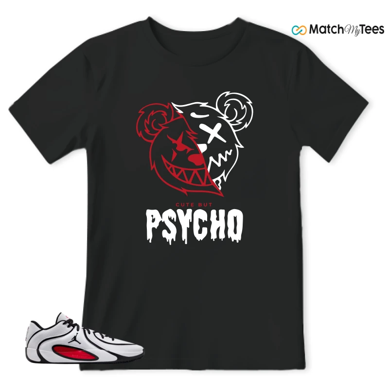 NIKE AIR JORDAN TATUM 4 WHITE UNIVERSITY RED SNEAKER Matching Tees t-shirt