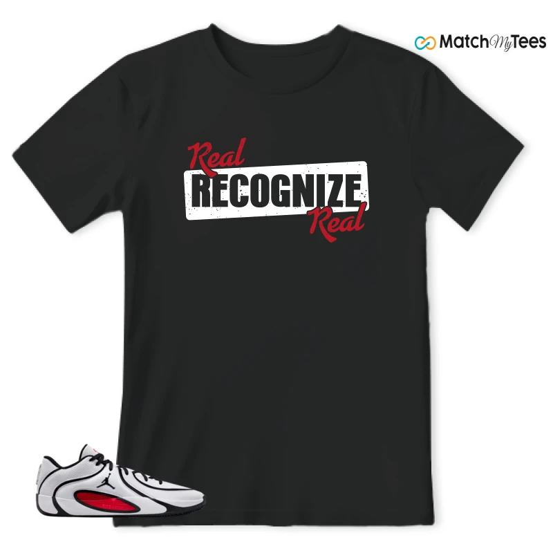 NIKE AIR JORDAN TATUM 4 WHITE UNIVERSITY RED SNEAKER Matching Tees t-shirt
