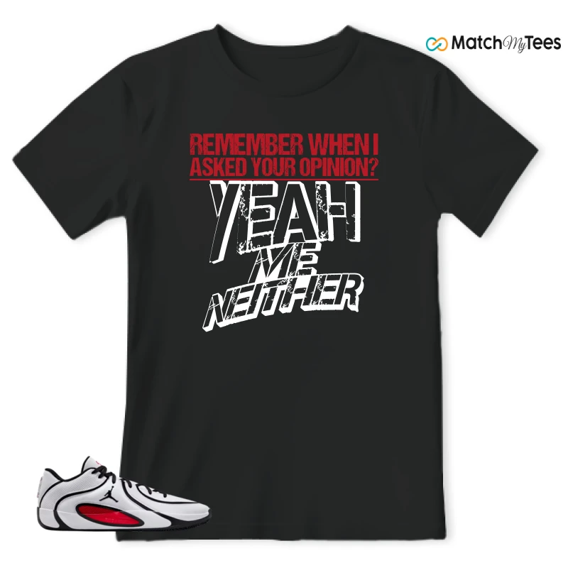 NIKE AIR JORDAN TATUM 4 WHITE UNIVERSITY RED SNEAKER Matching Tees t-shirt