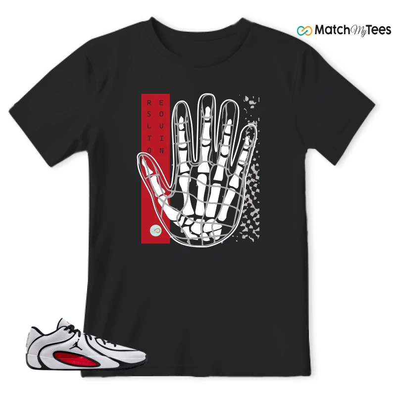 NIKE AIR JORDAN TATUM 4 WHITE UNIVERSITY RED SNEAKER Matching Tees t-shirt