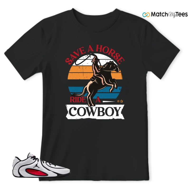 NIKE AIR JORDAN TATUM 4 WHITE UNIVERSITY RED SNEAKER Matching Tees t-shirt