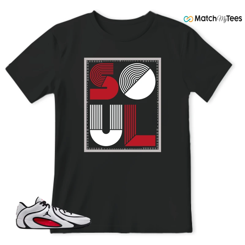 NIKE AIR JORDAN TATUM 4 WHITE UNIVERSITY RED SNEAKER Matching Tees t-shirt