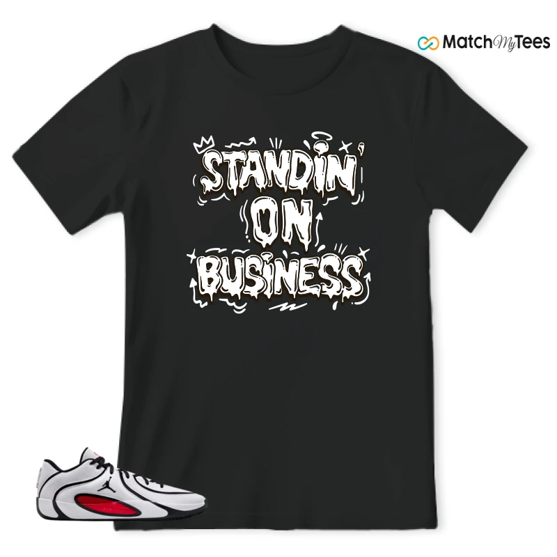 NIKE AIR JORDAN TATUM 4 WHITE UNIVERSITY RED SNEAKER Matching Tees t-shirt