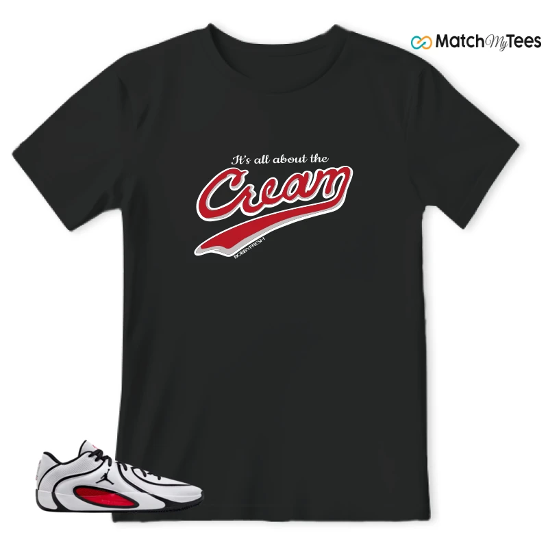 NIKE AIR JORDAN TATUM 4 WHITE UNIVERSITY RED SNEAKER Matching Tees t-shirt