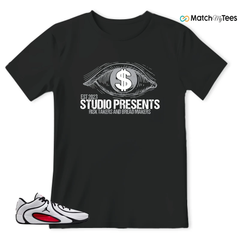NIKE AIR JORDAN TATUM 4 WHITE UNIVERSITY RED SNEAKER Matching Tees t-shirt
