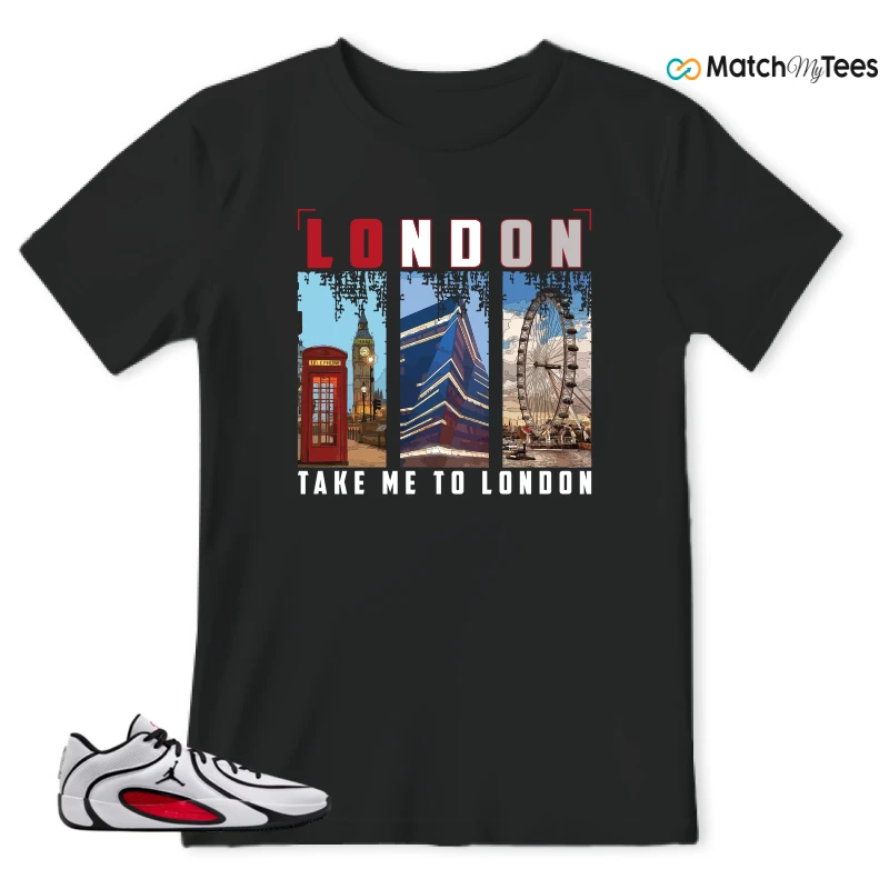 NIKE AIR JORDAN TATUM 4 WHITE UNIVERSITY RED SNEAKER Matching Tees t-shirt