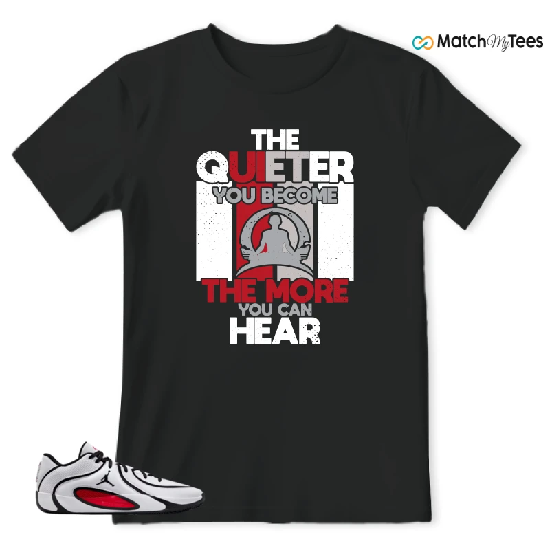 NIKE AIR JORDAN TATUM 4 WHITE UNIVERSITY RED SNEAKER Matching Tees t-shirt