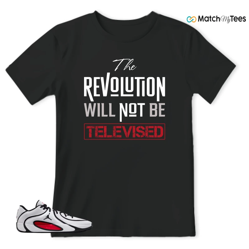 NIKE AIR JORDAN TATUM 4 WHITE UNIVERSITY RED SNEAKER Matching Tees t-shirt