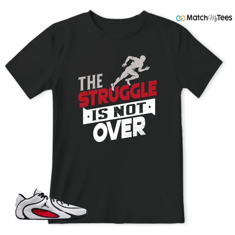 NIKE AIR JORDAN TATUM 4 WHITE UNIVERSITY RED SNEAKER Matching Tees t-shirt