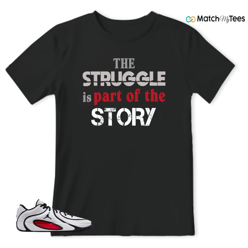 NIKE AIR JORDAN TATUM 4 WHITE UNIVERSITY RED SNEAKER Matching Tees t-shirt