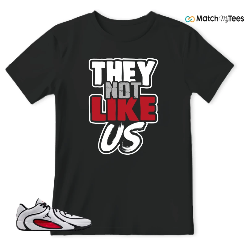 NIKE AIR JORDAN TATUM 4 WHITE UNIVERSITY RED SNEAKER Matching Tees t-shirt